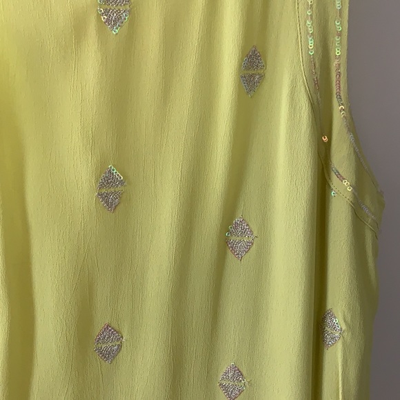 Leifnotes Yellow Embellished Pullover Dress - Picture 2 of 3